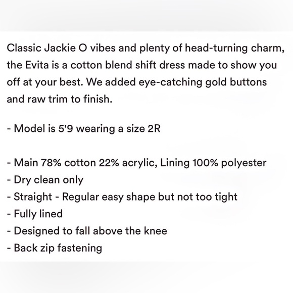 Evita Cotton Shift Dress-Poppy Red - Picture 8 of 9